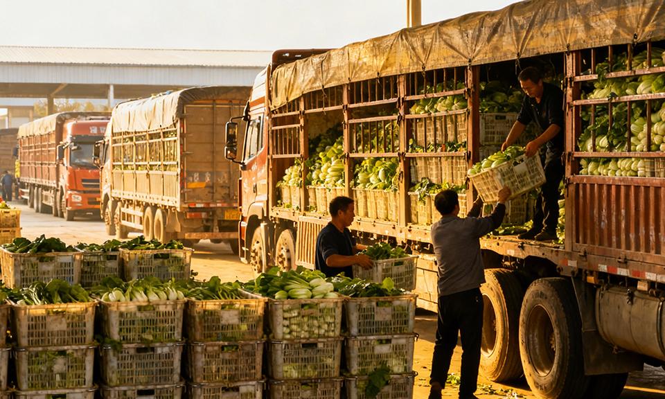 依托农批市场/集配中心向周边辐射